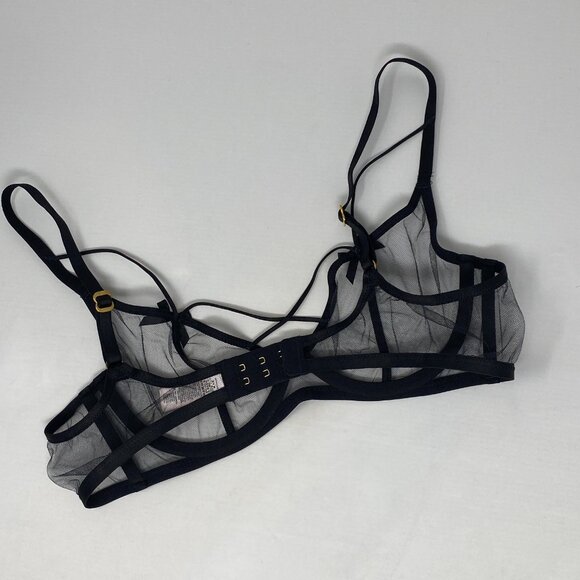 Agent Provocateur Zella Black Bra 34C NWOT - Picture 8 of 10